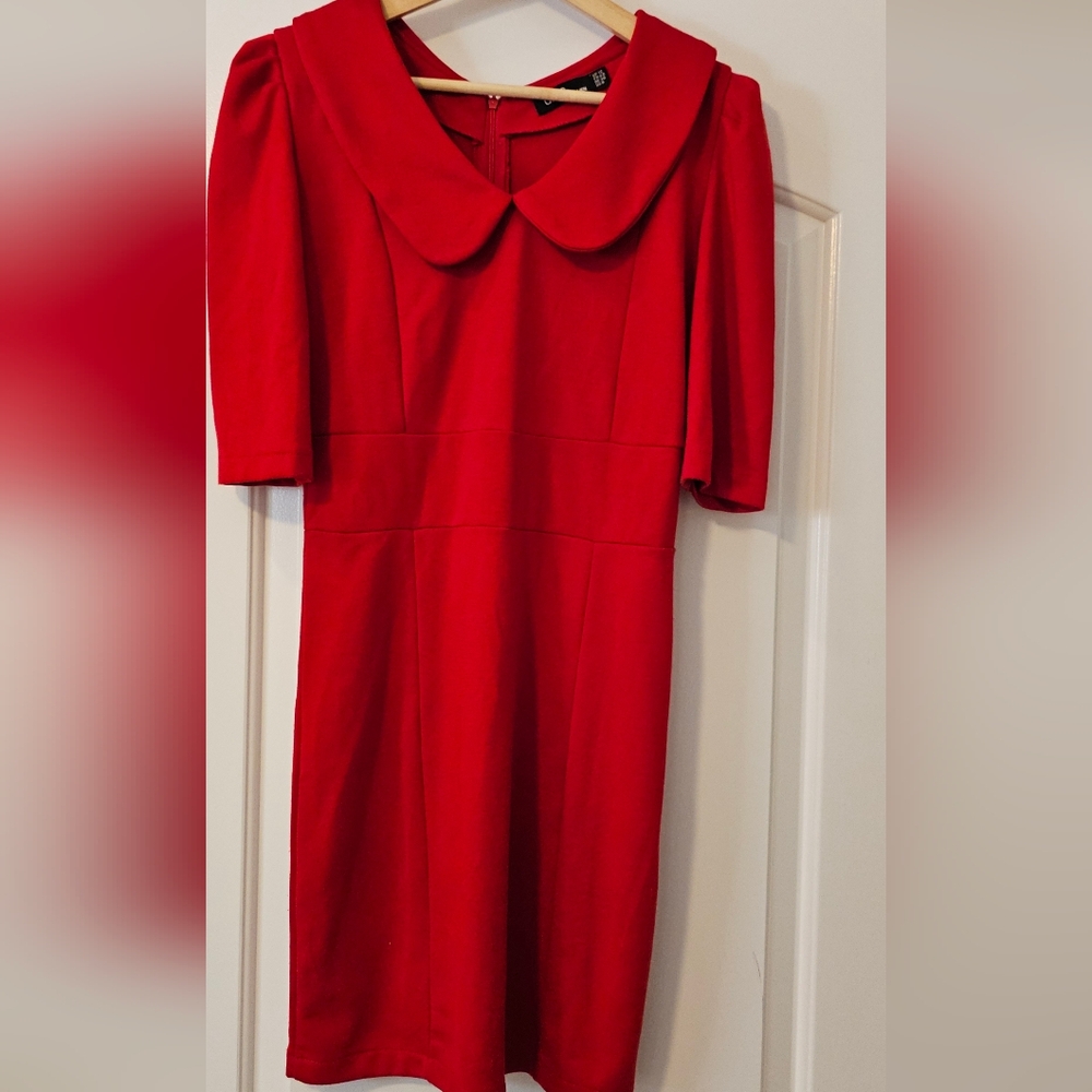 ASDS Red Short Sleeve Dress